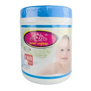 RJ Wet Wipes 180 Sheet